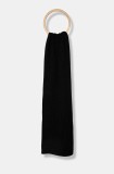 Joop! esarfa de lana culoarea negru, neted, 30033627