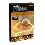 Cumpara ieftin Lampa LED Neon, USB, 30 x 18.5 x 1.3 cm, lumina galbena, forma Nor, General