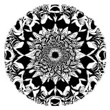 Cumpara ieftin Sticker decorativ Mandala, Negru, 60 cm, 8097ST, Oem