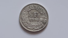 Elvetia , 1/2 Franc 1950 foto