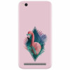Husa silicon pentru Xiaomi Redmi 5A, Flamingo With Sunglass