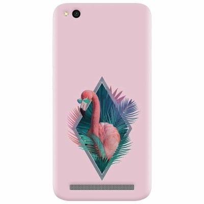 Husa silicon pentru Xiaomi Redmi 5A, Flamingo With Sunglass foto