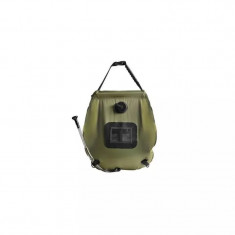 Dus solar turistic, camping, furtun 40 cm, cu termometru, verde, 20 L, 46x50 cm, Isotrade