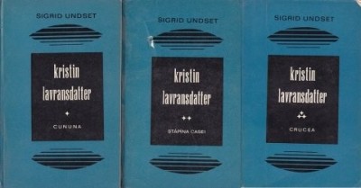 KRISTIN LAVRANSDATTER-SIGRID UNDSET (3 VOL) foto
