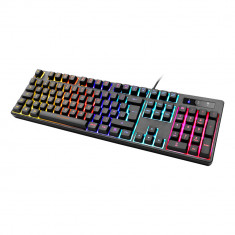 Tastatura de gaming RGB DELTACO GAMING DK310, Outemu Red, 26 taste Anti-Ghosting, negru foto