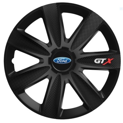 Set 4 Capace Roti GTX Negru Carbon R16, pentru Ford foto