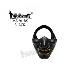 *Masca Devil/Samurai mask - Black [WOSPORT]