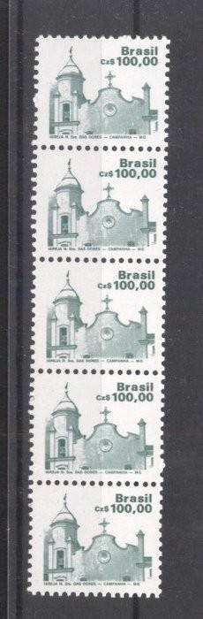 Brazil 1987 Architecture Campanha church x 5 Mi.2240 MNH DA.035