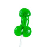 Acadea &icirc;n formă de penis DRINK ME, cu gust de cocktail Mojito, perfect ca un cadou sexy și amuzant, culoare verde &icirc;nchis (9977M)