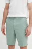 BOSS pantaloni scurti barbati, culoarea verde, 50512524