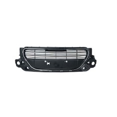 Grila radiator, masca fata Peugeot 301, 01.2013-01.2017, parte montare centrala, cu rama cromata, cu ornament cromat, crom/negru, 57B205-0, Aftermark