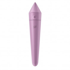 Vibrator Ultra Power Bullet 8 Silicon 12 Moduri Vibratii USB Lilac Free App foto