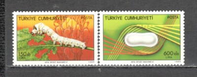 Turcia.1989 1 an Institutul de cercetari ptr. viermi de matase ST.141 foto