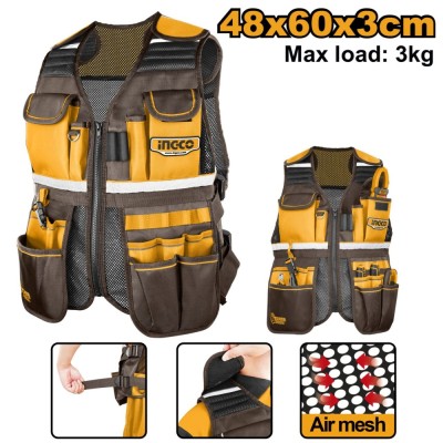 Vesta pentru scule 17 buzunare - Ingco HTVT09028 foto