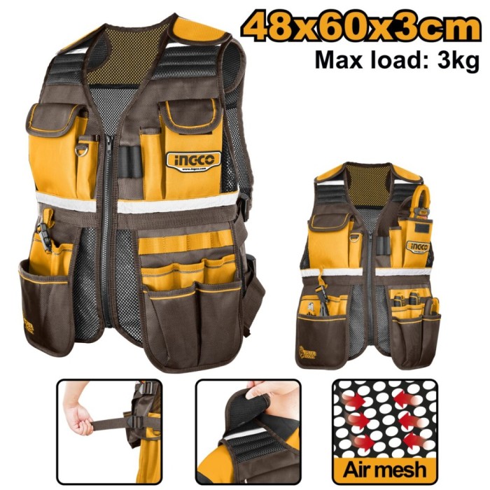 Vesta pentru scule 17 buzunare - Ingco HTVT09028