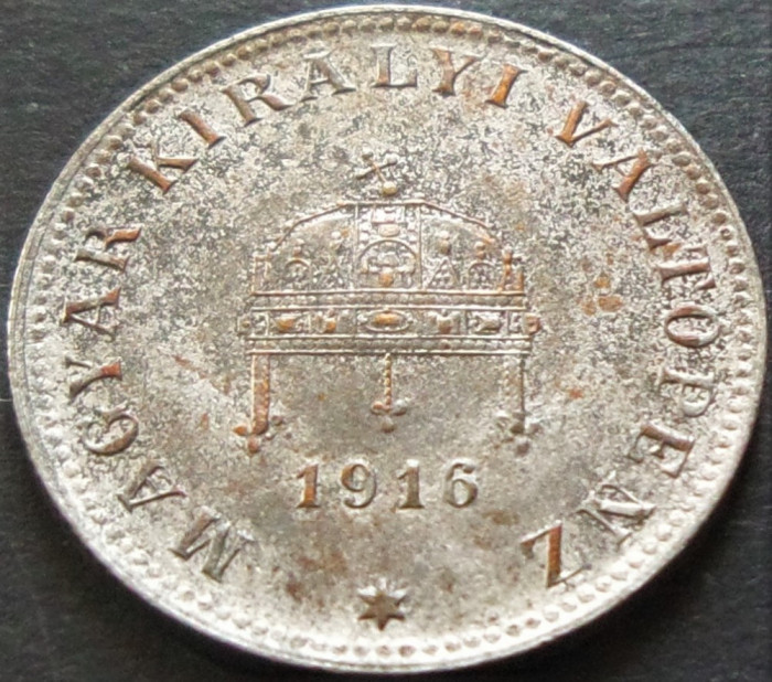 Moneda istorica 20 FILLER - UNGARIA, anul 1916 *cod 3445 = excelenta