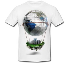 Tricou &amp;quot; Planet earth balloon &amp;quot; foto