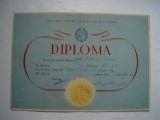 Diploma Comitetul pentru cultura fizica si sport, 1952, locul I greutate