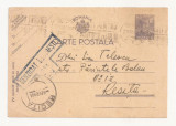 R1 Romania - Carte postala CENZURATA ,BUCURESTI-RESITA, circulata 1943