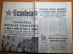 scanteia 18 august 1977-vizita lui ceausescu prin bucuresti foto