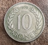 C50 - Moneda foarte veche - Danemarca - 10 coroane / kroner - 1979