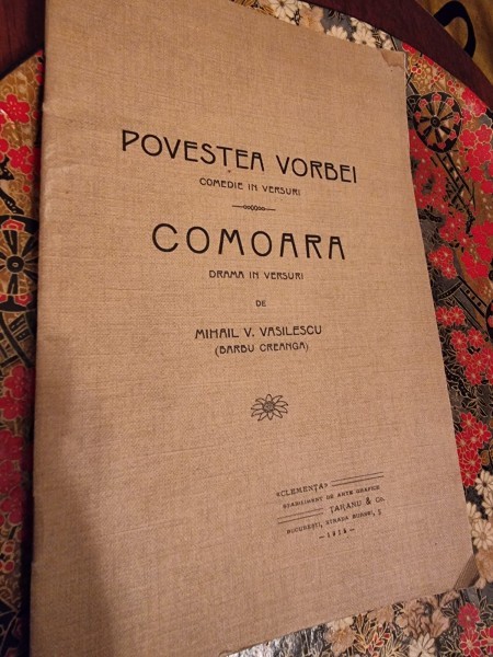 Mihail V. Vasilescu - Povestea Vorbei. Comedie in versuri. - Comoara. Drama in versuri