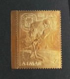 Ajman 1968 - Jocurile Olimpice Grenoble, folio gold, neuzat