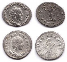 Imperiul Roman Lot 2 Antoniniani Argint foto