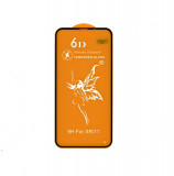 Folie din sticla securizată, cu margini negre, Premium 9H/6D (Tempered Glass), compatibila cu iPhone XR/11, Eveline Cosmetics