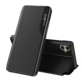 Husa Samsung Galaxy A05 Eco Leather View flip tip carte, negru