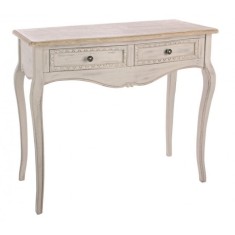 Consola lemn bej maro Clarisse 90x40x80 cm