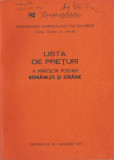 *Rom&acirc;nia, Lista de preţuri a marcilor postale romanesti si straine, 1977