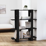VidaXL Bibliotecă/Separator cameră, negru, 100x30x123,5 cm