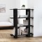 vidaXL Bibliotecă/Separator cameră, negru, 100x30x123,5 cm 811539
