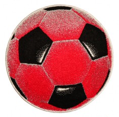 Covor Kolibri Rotund Minge Fotbal - 67x67, Rosu foto