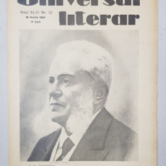 REVISTA 'UNIVERSUL LITERAR', ANUL XLVI, NR. 12, 16 Martie 1930