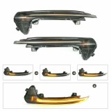 Set 2 Lampi Semnalizare dinamica secventiala progresiva fumurie oglinda GizMondo&reg; compatibil cu Audi A6 4G C7 2012-2018