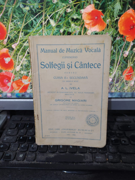 A. L. Ivela, Manual de Muzică Vocală cuprinz&acirc;nd Solfegii și C&acirc;ntece, 1931, 105