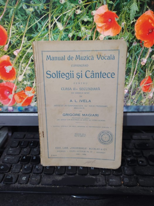 A. L. Ivela, Manual de Muzică Vocală cuprinz&acirc;nd Solfegii și C&acirc;ntece, 1931, 105