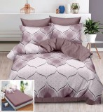 Cumpara ieftin Lenjerie Pat Pluto Sx103, Bumbac, 6 Piese, Cu Elastic, Bej, Rosu