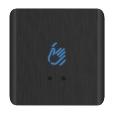 Buton de iesire Touchless ajustabil, aluminiu, negru, montaj aparent, IP66 CSB-20C30S-AL2