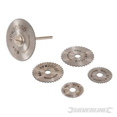 Set Mini Discuri de Tăiere HSS pentru Polizor Drept &ndash; 6 Piese