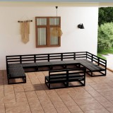 Cumpara ieftin Gossi set mobilier de gradina, 12 piese, lemn masiv de pin