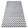 Covor Sketch - F561 gri și alb - Zig Zag, 140x190 cm, Dreptunghi, Polipropilena