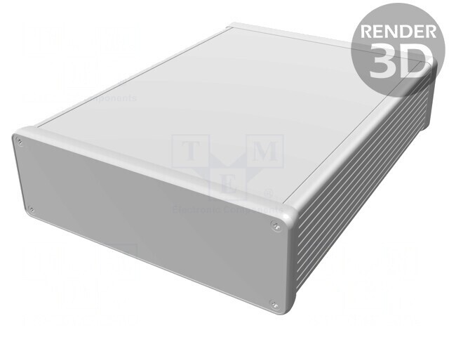 Carcasă aluminiu neagră 165x220x51mm
