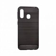 Husa Carbon Case Samsung A40, Black foto