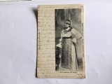 Cumpara ieftin Port rom&acirc;nesc din Banat - superbă carte poștală 1906, Circulata, Printata