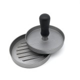 Presa pentru burger din aluminiu, polipropilena, argintiu/negru, GOGOU
