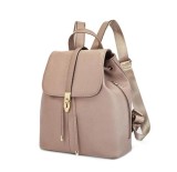 C'iel, Rucsac de piele naturala cu bretele ajustabile Milo, Roz somon, 31x28.5x14, Resigilat, Grad A