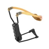 Cumpara ieftin Prastie din cauciuc rezistent pentru copii,maner ergonomic, cu suport pentru brat - Negru